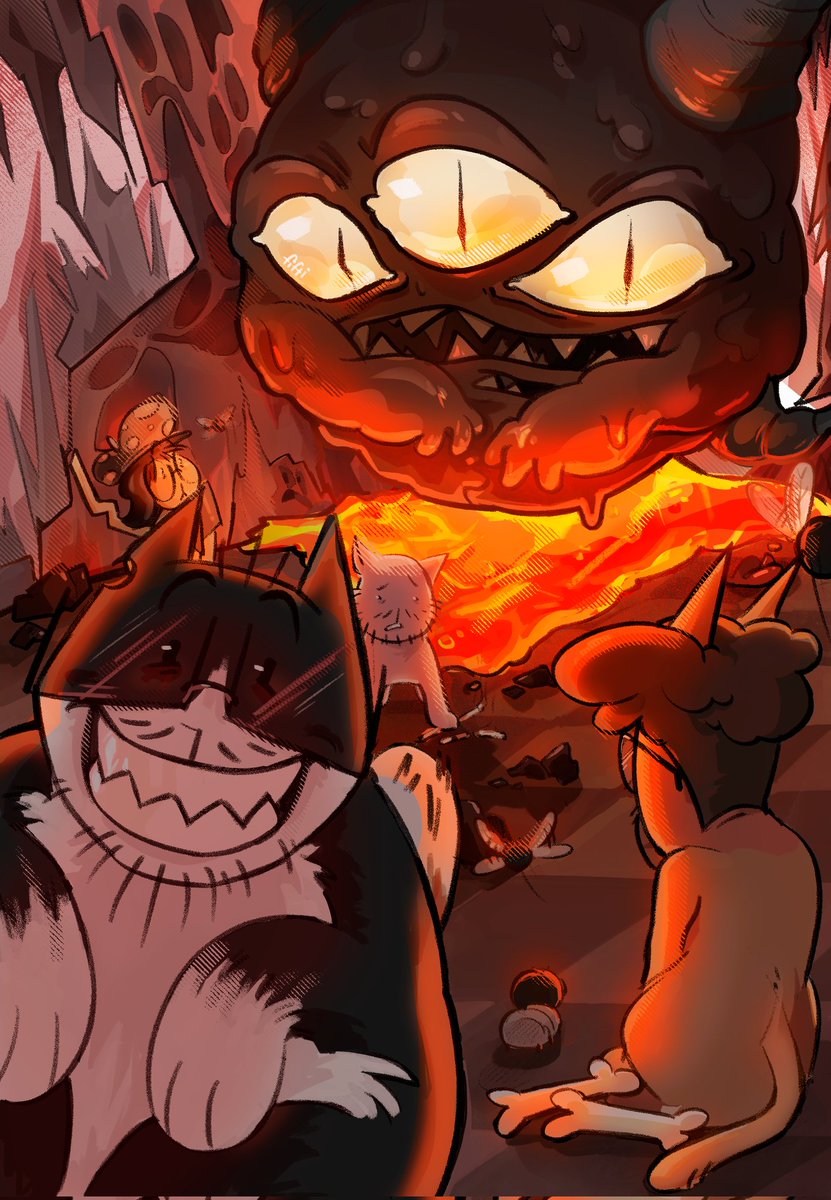 fiftipot's tweet photo. I'M FINISHED! 
crazy Edmund McMillen and his friends
@edmundmcmillen @TylerGlaiel 

#mewgenics #art #fanart https://t.co/QyJifa4Bki