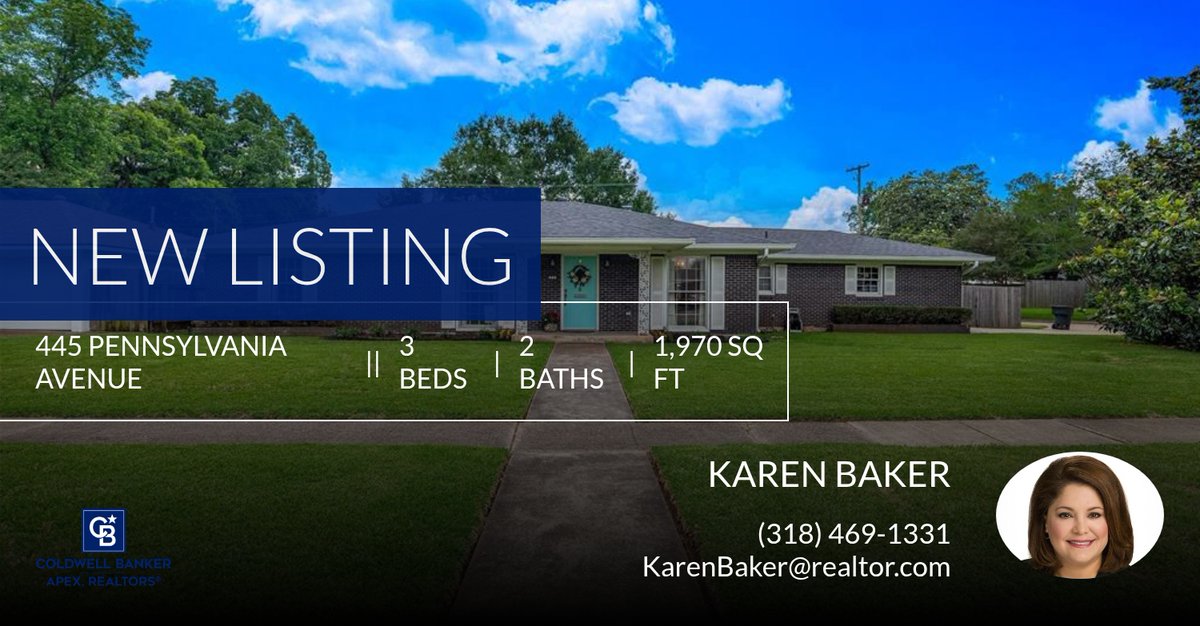 BakerRealtor's tweet photo. 📍 New Listing 📍 Take a look at this fantastic new property that just hit the market located at 445 Pennsylvania Avenue in Shreveport. Reach out here or at (318) 469-1331 for more information!

Listed by Judy Lovell https://t.co/h5fkZLIvxz https://t.co/425ylCMNRu