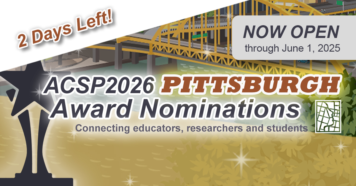 The_ACSP's tweet photo. ⏳ Only 2 days left!
Recognition starts with a nomination — submit yours before the deadline.
👉 https://t.co/EKbO5PGIzr

#ACSP2026 #DeadlineApproaching https://t.co/5SQK6WHVrc