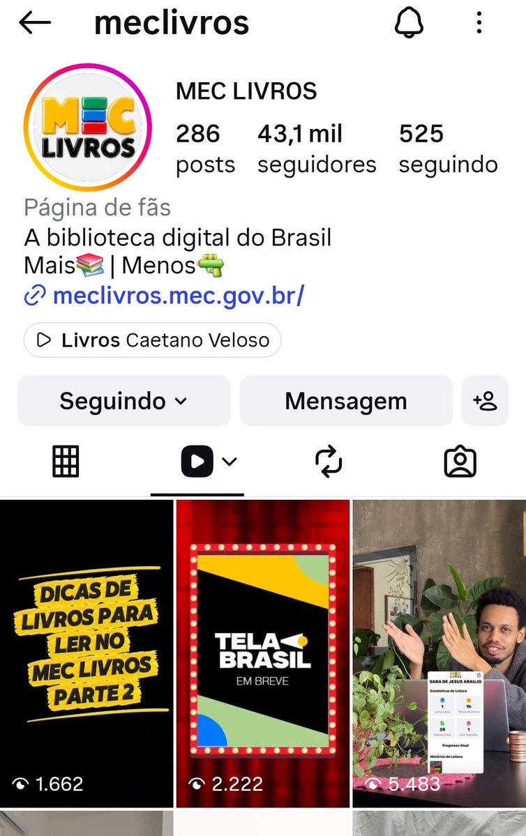 EderAlex's tweet photo. Olha só, tamo no perfil oficial do MEC Livros 🥰
https://t.co/vXTzjr6qZt https://t.co/t7o9rQe8q4