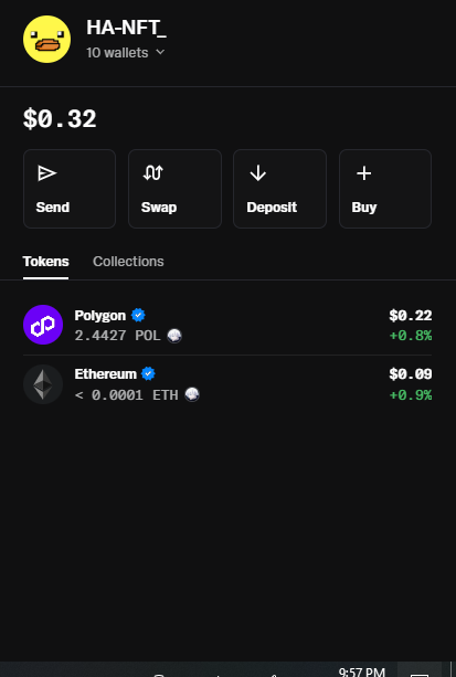 HA_NFT_'s tweet photo. for promoters or people who want me to pay gas fee(scam lol)
thats my wallet balance i cannot pay for anything until someone help me and buy something
#NFT #PixelArt #MemeNFT #OpenSea #PolygonNFT #NFTCommunity #CryptoArt #DigitalCollectibles #Web3 https://t.co/GOeQDl2s0l