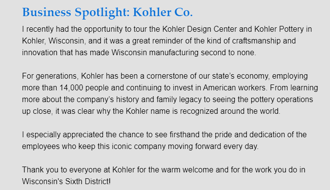 juicystar1908's tweet photo. Hey @RepGrothman @GrothmanforWI, is this a joke? 

@Kohler is one of the biggest H-1B sponsors in the state of Wisconsin. Saying that "Kohler is investing in American workers" is a complete lie when many of their engineers and IT staff are not Americans. 

Here is their current PERM postings on @JobsNowPR: https://t.co/SKl8CcrGKu

Here are their 31 LCAs for 2025: https://t.co/BBgHBfEdRZ 

Here are their 10 PERMs in 2025, filed under a different entity to circumvent layoff rules: https://t.co/FpqpGFs2p5