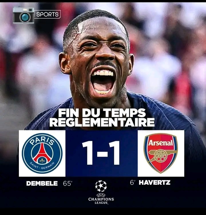 TchukoDj's tweet photo. #PSG #championsleague #football #PostViral #fypシ゚ 🚨 Breaking News Sports Ousmane Dembélé a encore prouvé qu'il peut remporter le ballon d'or il a fait la différence face à Arsenal en grande finale Champions League aujourd'hui 🚨⚽🏆 https://t.co/Fb9VbRJEo0