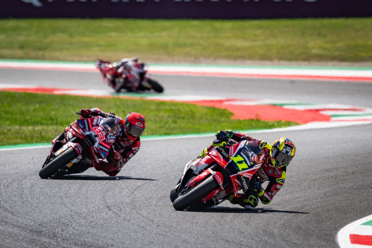 lcr_team's tweet photo. P10 Diogo Moreira – Sprint #ItalianGP
🎤"I had fun today and really enjoyed the Sprint. The final result was not what we wanted, but I struggled with tyre wear and just tried to do my best until the end. We are working really well and improving race after race." https://t.co/SNgitgpWbD