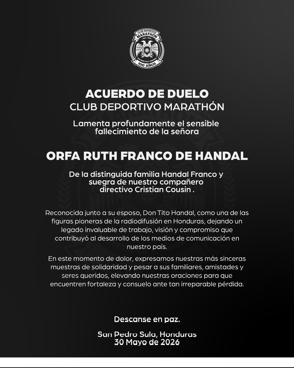 CDMarathon's tweet photo. Acuerdo de duelo https://t.co/UEsbupFv5J