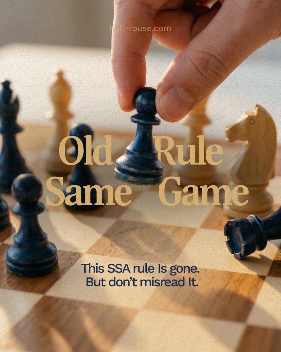 HallRouseLaw's tweet photo. #SSA pulled an old rule on April 3, the one about drug and alcohol use in disability claims. Federal Register has it. The standard didn't move: if substance use is the real reason someone can't work, SSA still generally can't approve on that basis. https://t.co/zDVEUftsQt