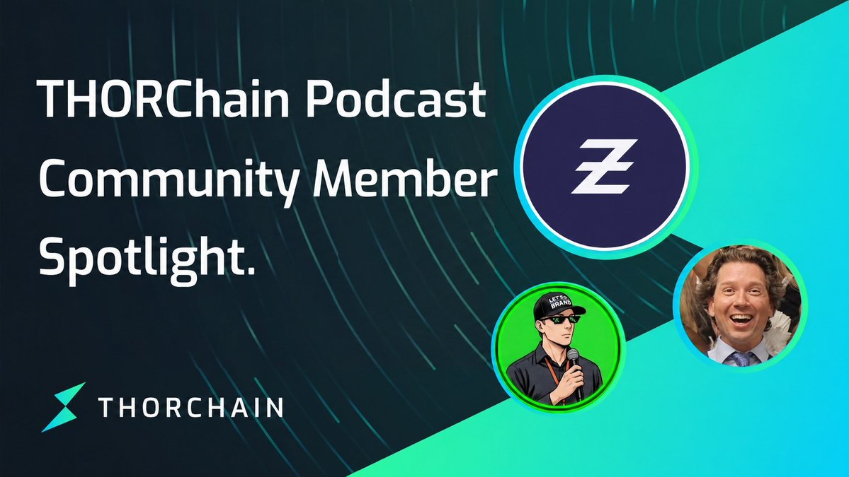 THORChain's tweet photo. ⚡This Saturday on the THORChain Podcast | Community Member Spotlight.  

Goose from @zephyr_org  joins @KentonC137 and @patriotsounds live at 10AM EDT / 2PM UTC. 

Zephyr Protocol is a privacy-first, over-collateralized stablecoin that merges Monero's untraceable technology with the Djed Protocol to create a stable yet fully private digital currency.

Jump on stage and ask your questions live: https://t.co/AUD5BPli7X