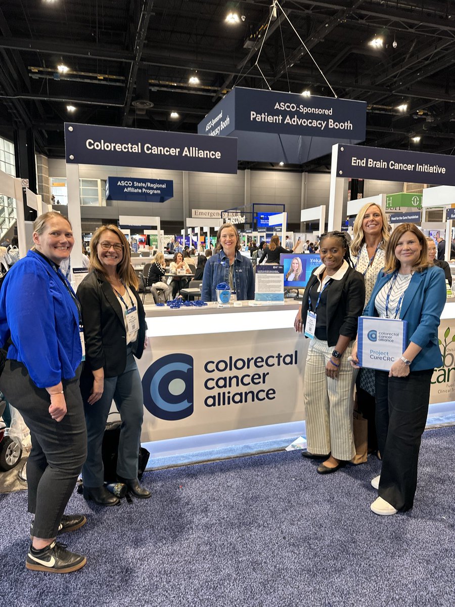 CCAlliance's tweet photo. Members of the Alliance's partnership, advocacy, and oncology care teams meet at our booth, which is staffed by extraordinary volunteers all weekend. The Alliance is attending ASCO to advance innovation and advocate for patients. If you're here, too, come say hi — we're located in the advocacy area at the front of the exhibit hall.

#ASCO26 @ASCO
