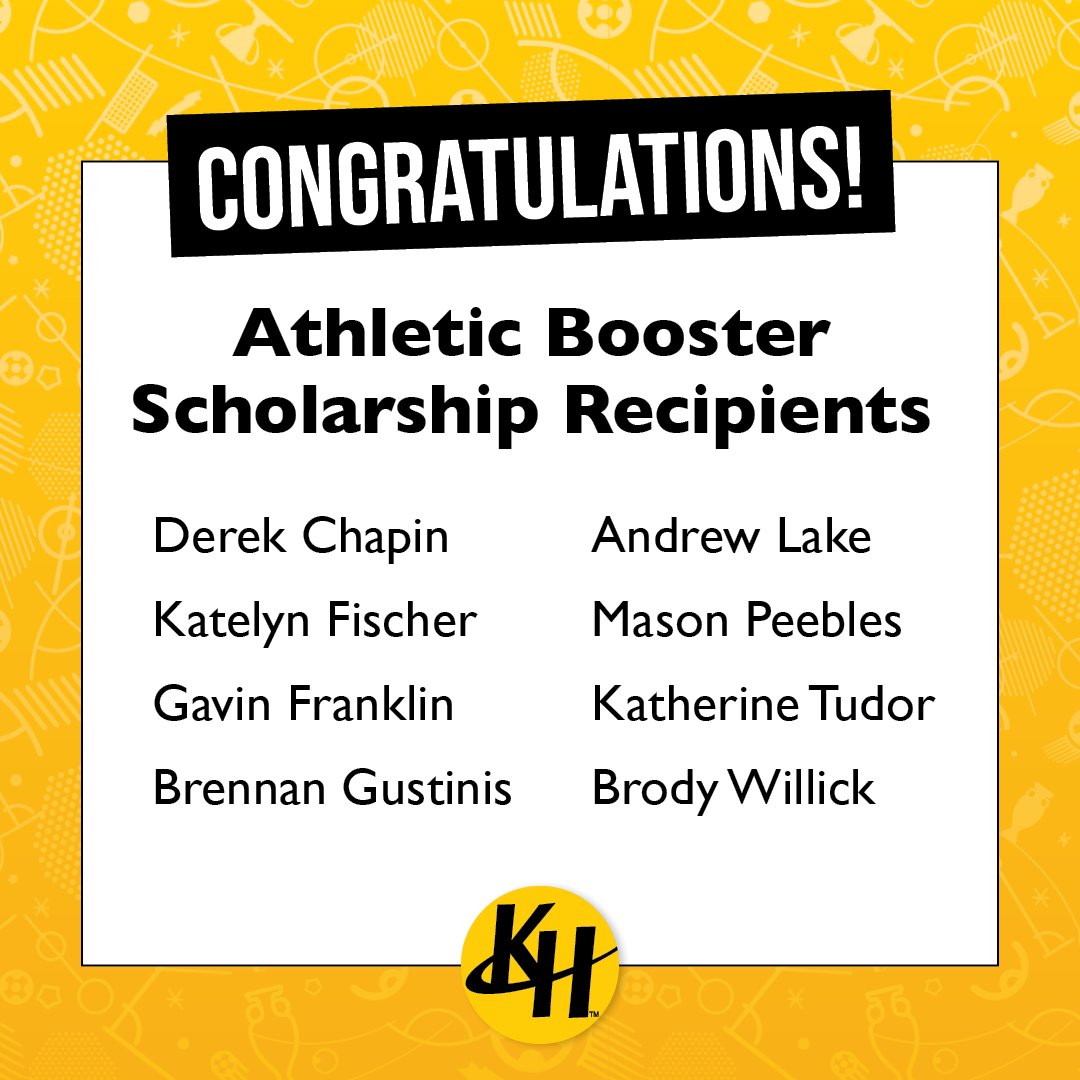 KenowaHills's tweet photo. Congratulations to our KH Athletic Booster Scholarship Recipients, and to those who are continuing their athletic careers. 👏 https://t.co/uDXJ9sZLwA
