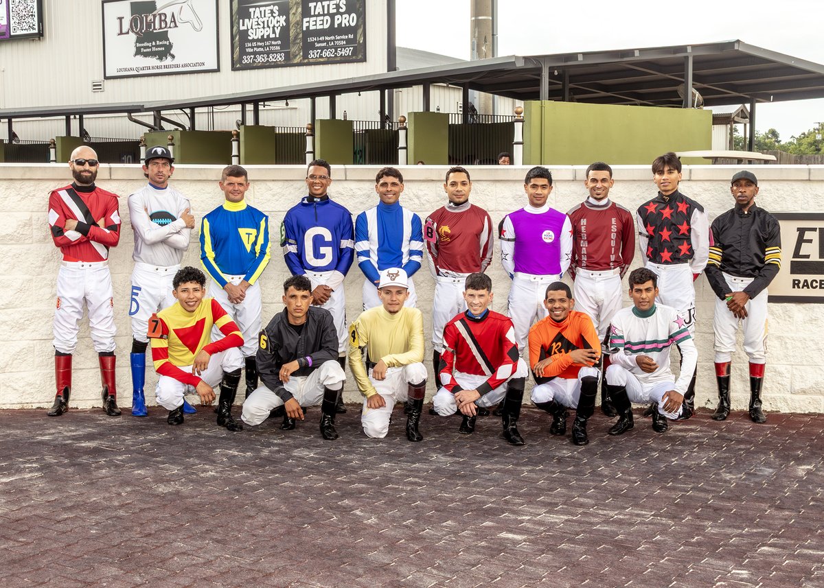 EVDRacing's tweet photo. Come on out on Legends Night to meet the 2026 jockey colony!!  The meet and greet will be from 4:30-5:00.  The 10-race Legends Night card has a first post of 5:30.

Photo:  Hodges Photography

#IlsSontPartis https://t.co/ivRmSCpMaV