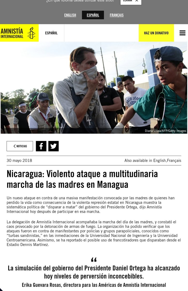 fenix66's tweet photo. Un día como hoy hace 8 años, la dictadura sandinista planificó y ejecutó una masacre contra la multitudinaria marcha pacifica que exigía justicia por los asesinados ese año.
Ni una mención en @laprensa pero si fuera 22-ene estarían recordando lo que pasó ese dia el año 1967. https://t.co/hlVI5MYgIr