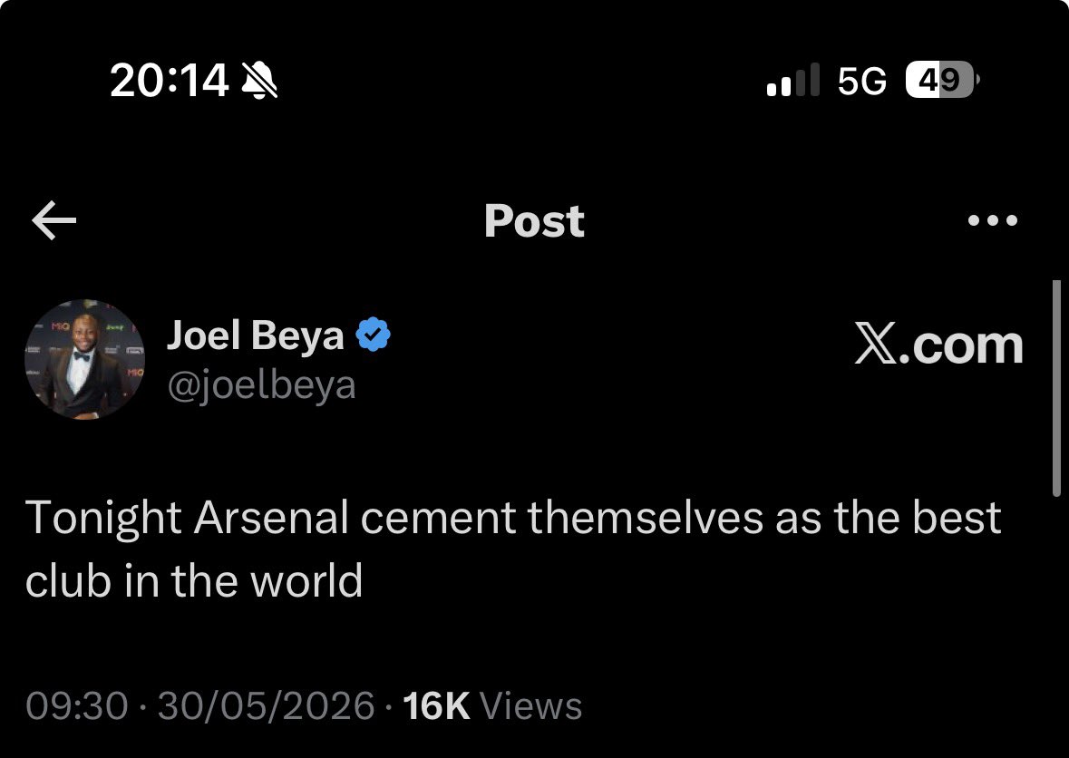 andytorr07's tweet photo. @joelbeya Wasn’t before https://t.co/YRy2Frpshl