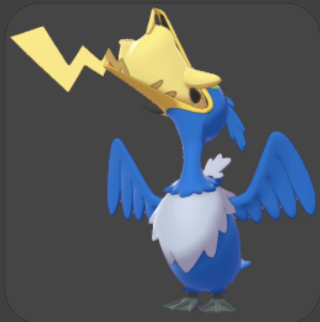 Ultragiga's tweet photo. @ShinyCramorant What if Pikachu Mega Evolved with Cramorant using a Kangaskhanite? https://t.co/bRsZCDOduw