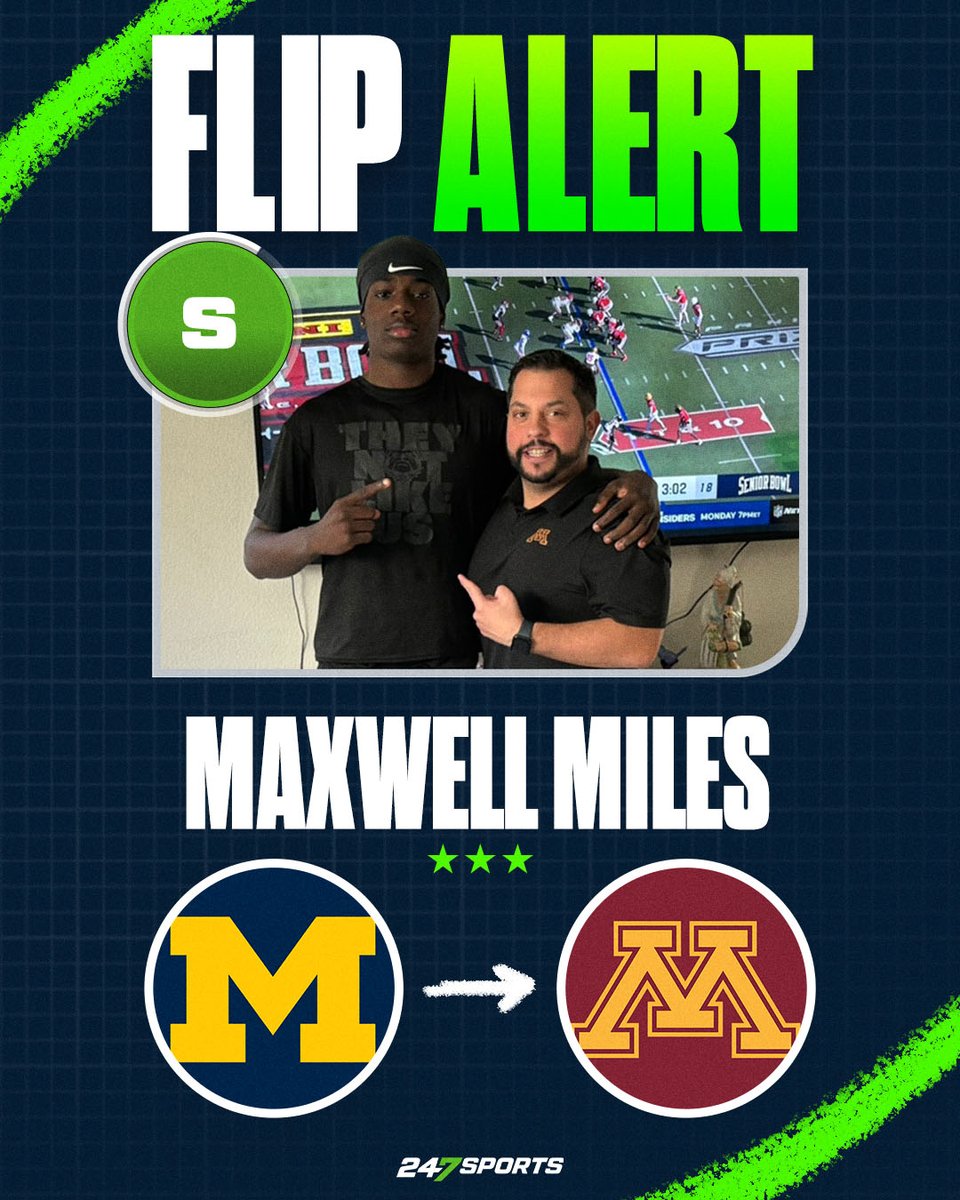 RyanBurnsMN's tweet photo. COMMIT: The #Gophers have flipped Las Vegas safety Maxwell Miles from Michigan. 

Minnesota and Danny Collins get a nice Summer Splash surprise while adding great size and athleticism to their secondary. 

What it means and how he fits: https://t.co/CrbWd3EABL https://t.co/fWPhfcIbPj