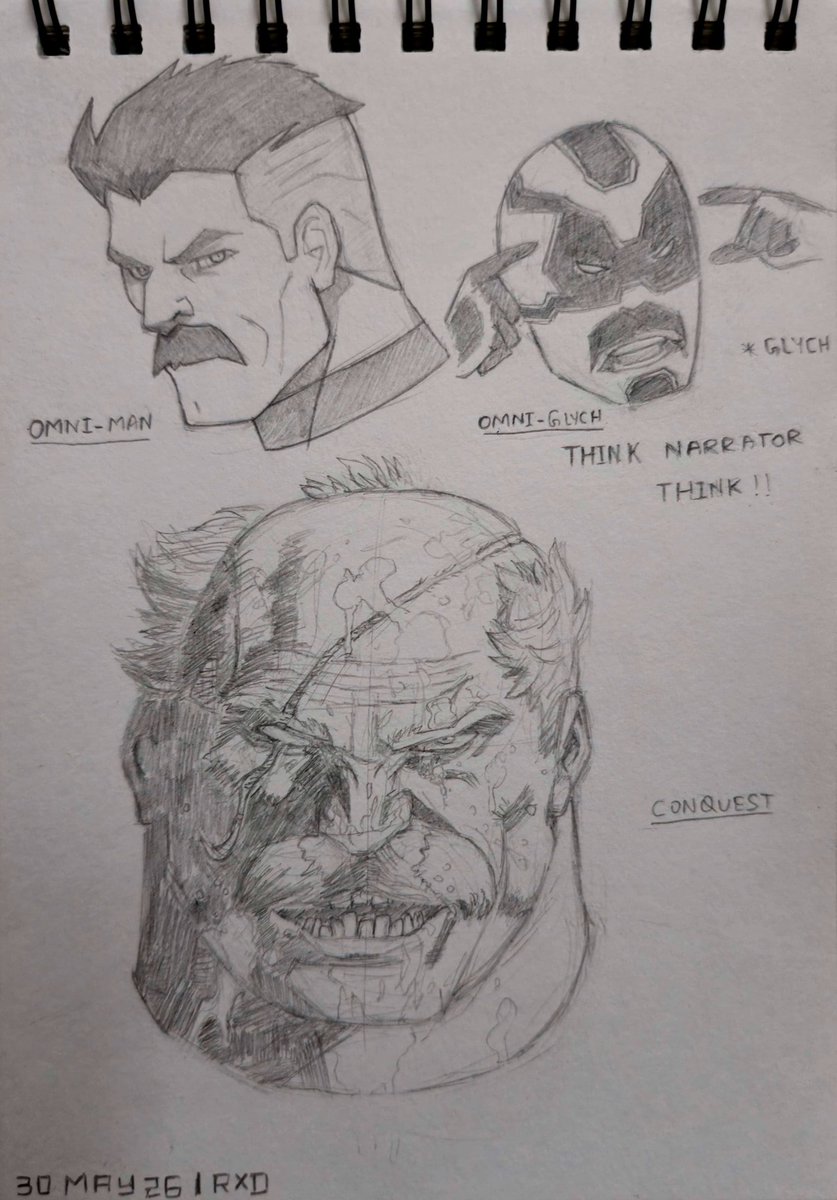 radiantxdraws's tweet photo. THINK NARRATOR THINK!!
-----------------------------------
#myoc #glych #lazydoodle✍️ #omniman #conquest #omniglych #imagecomics #comics #invincible https://t.co/guUMdK2DW0