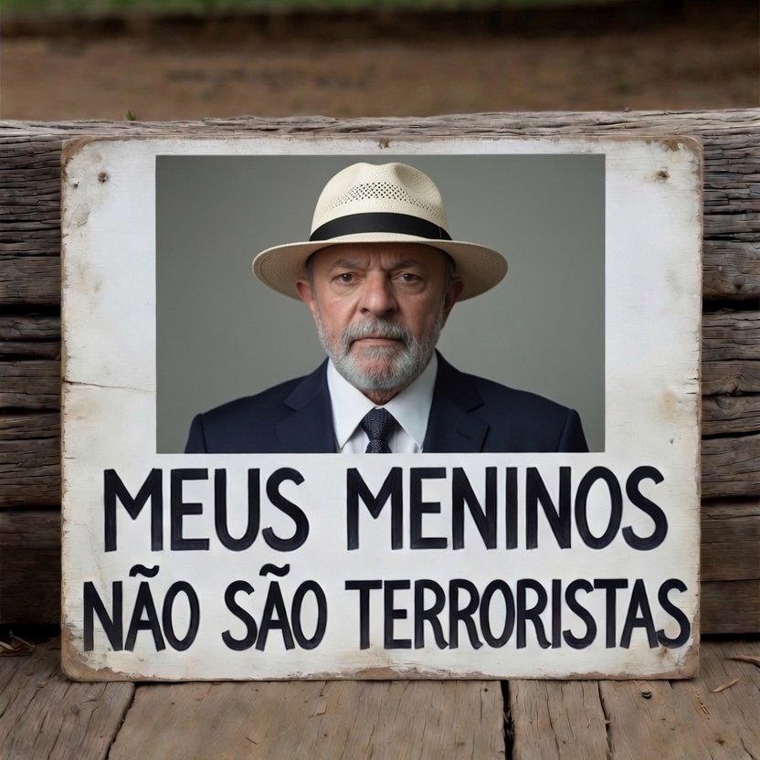MLucchinni's tweet photo. 🇧🇷Não são😁!"Terroristas"
são:crianças,idosas d Bíblia 
ns mãos,presos em 8/1/23
(golpe:PT&amp;STF).Traficante, assassino,bebum,corno,etc 
(LULA:eleito na fraude👇🏻)! https://t.co/NFmeBeS0nQ
