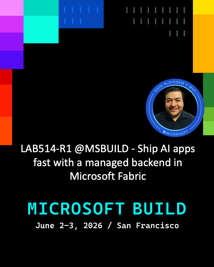 CarlosLopezSWF's tweet photo. Happy to be sharing this year at MSBuild!
#MicrosoftBuild #MVPBuzz https://t.co/59dJvXnyI2