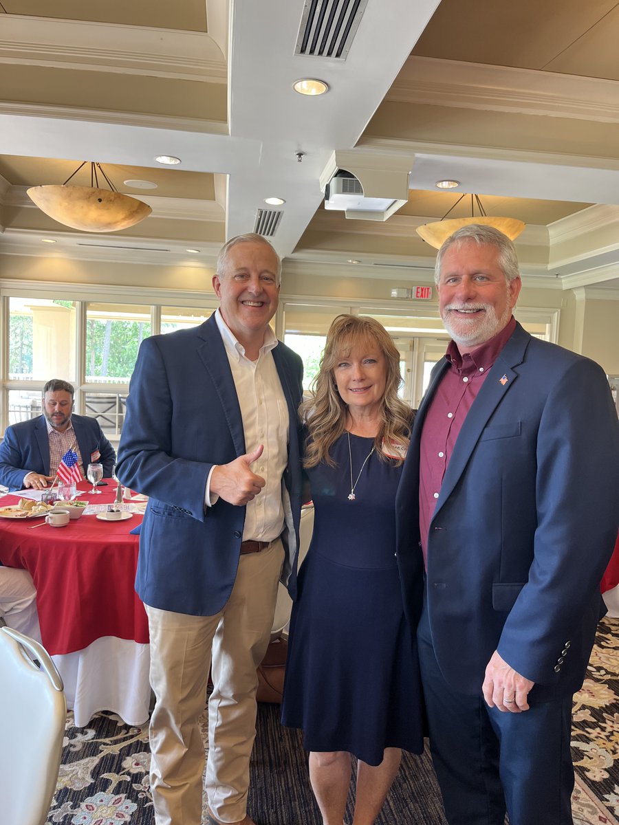 ChathamGOP's tweet photo. The Republican Women of Chapel Hill Chatham held an outstanding event at Governors Club featuring GOP US Senate candidate Michael Whatley. There was a large turnout from Chatham, Orange and Durham and Whatley's speech was excellent and inspiring. Thanks to all for your support! https://t.co/Wu7TwkiOG5