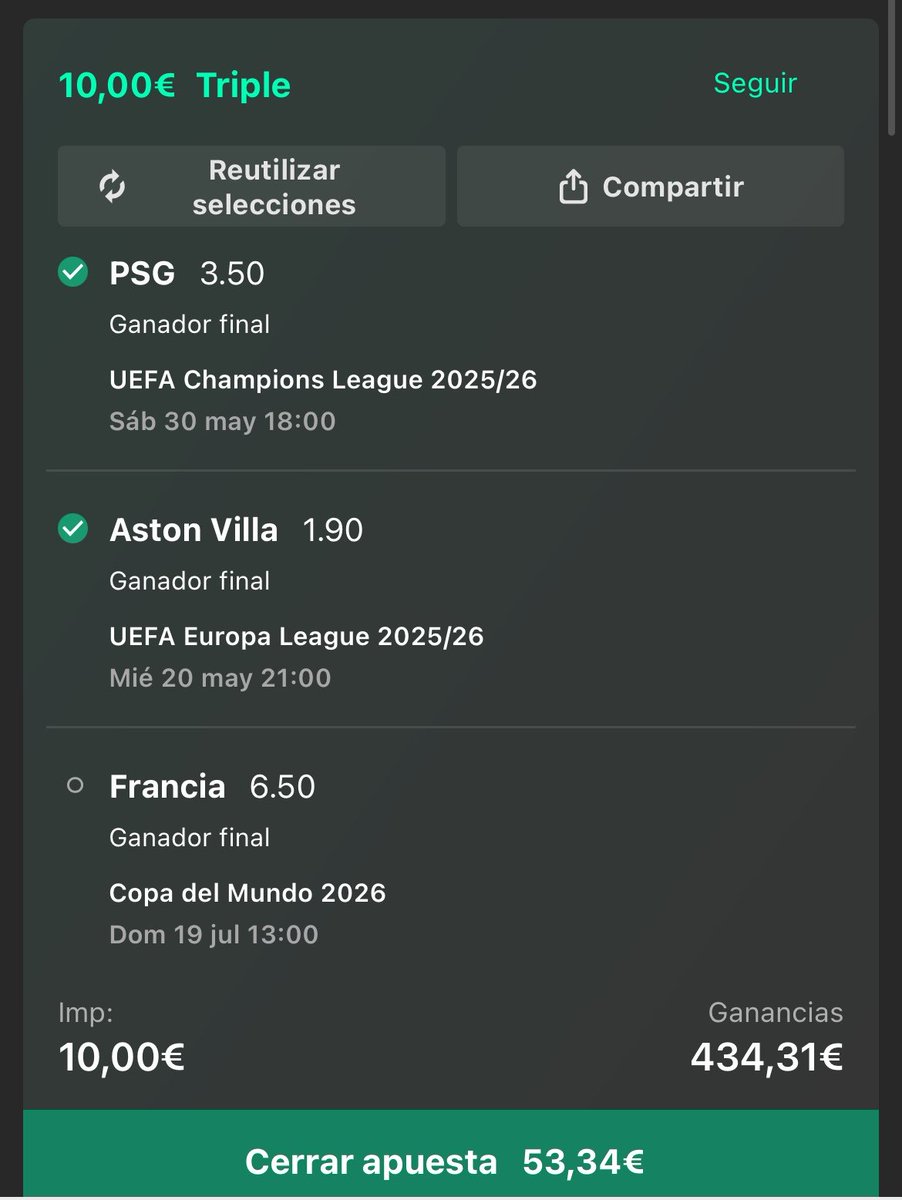 WinWinTipsAj's tweet photo. Me sé de uno que va a ver el Mundial de putisima madre

Estrategia perfecta que nos va a permitir poder especular con los cierres de apuesta y poder sacarle una buena pasta a las cuatro https://t.co/PUC2203KE5