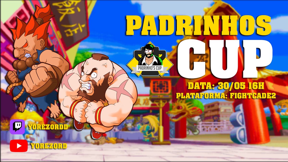 yorezord's tweet photo. ESTAMOS AO VIVO! 

VAMOS DE PADRINHOS CUP POCKET FIGHTER PRA CURTIR O SABADO NA MORAL! CHEGA JUNTO, TUDO NOSSO! 

RT? TE AMO

>https://t.co/zeE1VpBiAD  
>https://t.co/BdV53a4Y3X https://t.co/um4mgAqELE
