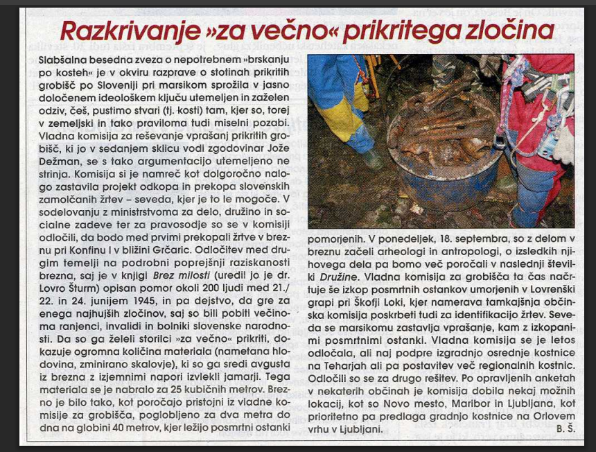 Brezno pod Macesnovo gorico 1945 tweet media