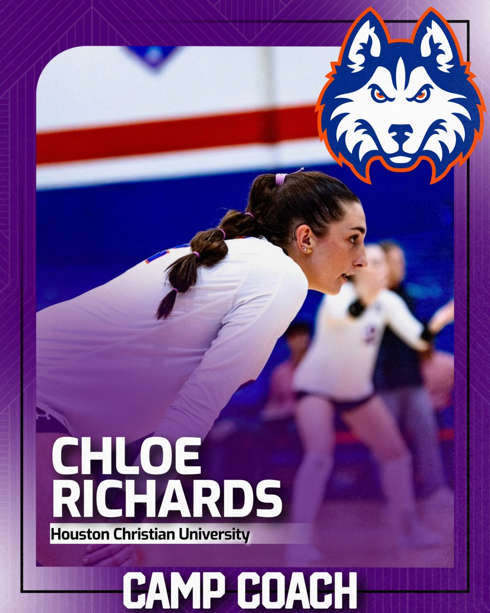 CSHSVball's tweet photo. Check out our former and current collegiate player coach lineup‼️Best camp yet😎 We can’t wait to see y’all on Monday🤩 (2/2) https://t.co/399C49PTkH