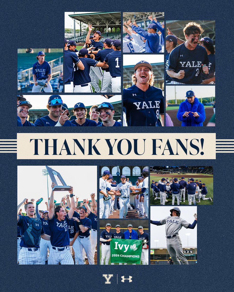 YaleBaseball's tweet photo. Thank you for an unbelievable season 💙

#ThisIsYale https://t.co/aQWc0nPkZo