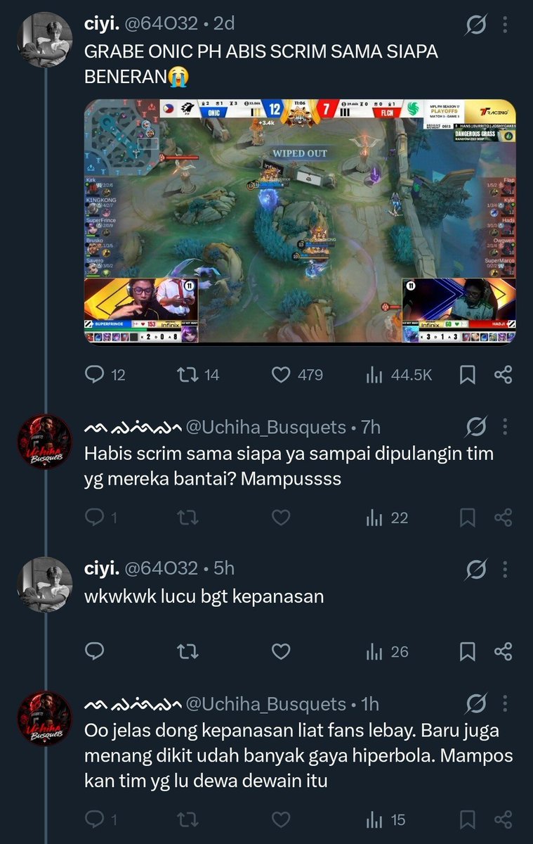 64O32's tweet photo. lah tersakiti wkwk https://t.co/6dLM0sfc3j