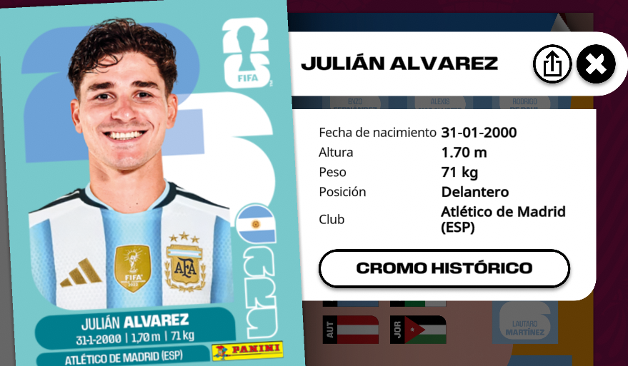 Nnz_Ediciones's tweet photo. Jugando al album virtual, pues pobreza y las figus están muy caras😆😅⚽️🏆🇦🇷, pero ya tenemos tres jugadores argentinos. https://t.co/BCq6W2Hhpf