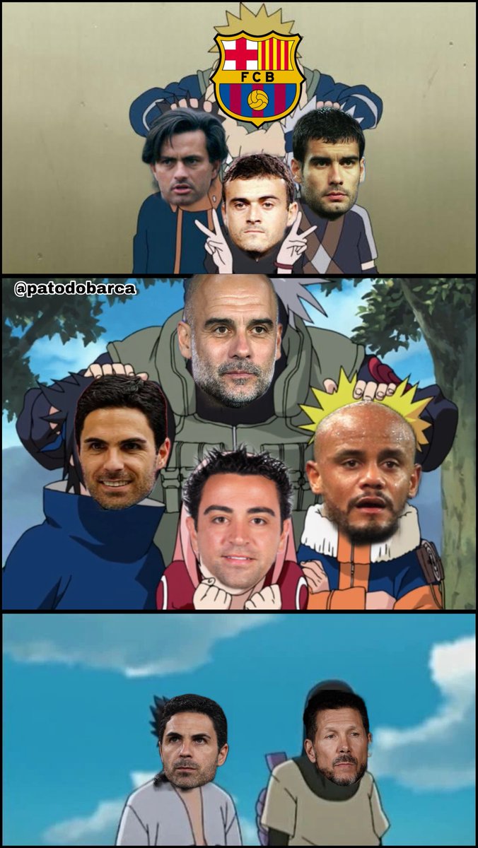 patodobarca's tweet photo. - Guardiola, Enrique e Mourinho tavam aprendendo o Cruyffismo

- Guardiola e  Enrique aprendem, Mourinho vira renegado e cria a sua doutrina

- Guardiola passa o conhecimento para outros Xavi, Kompany e Arteta

- Arteta não via progresso, seguiu o Simione pra ganhar mais poder https://t.co/FnGrCkYabO