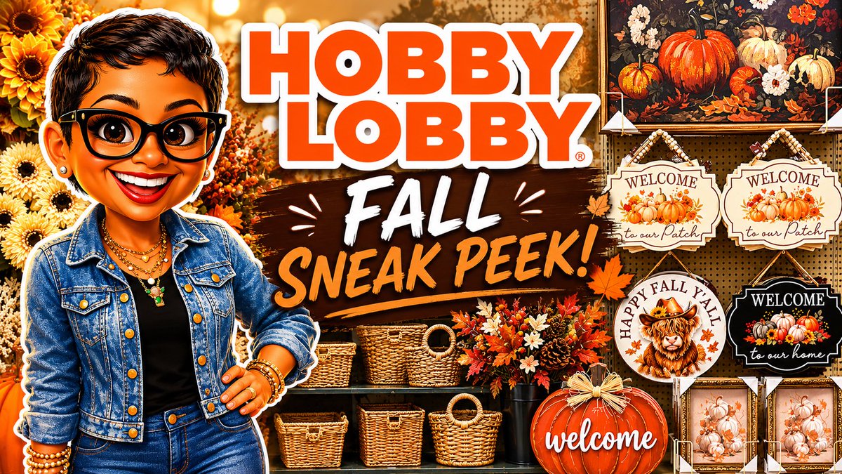 DamarisView's tweet photo. Hobby Lobby Fall 2026 • First look at the new decor! https://t.co/aQmwN3A8Zb via @YouTube https://t.co/RN1RXOp8YE