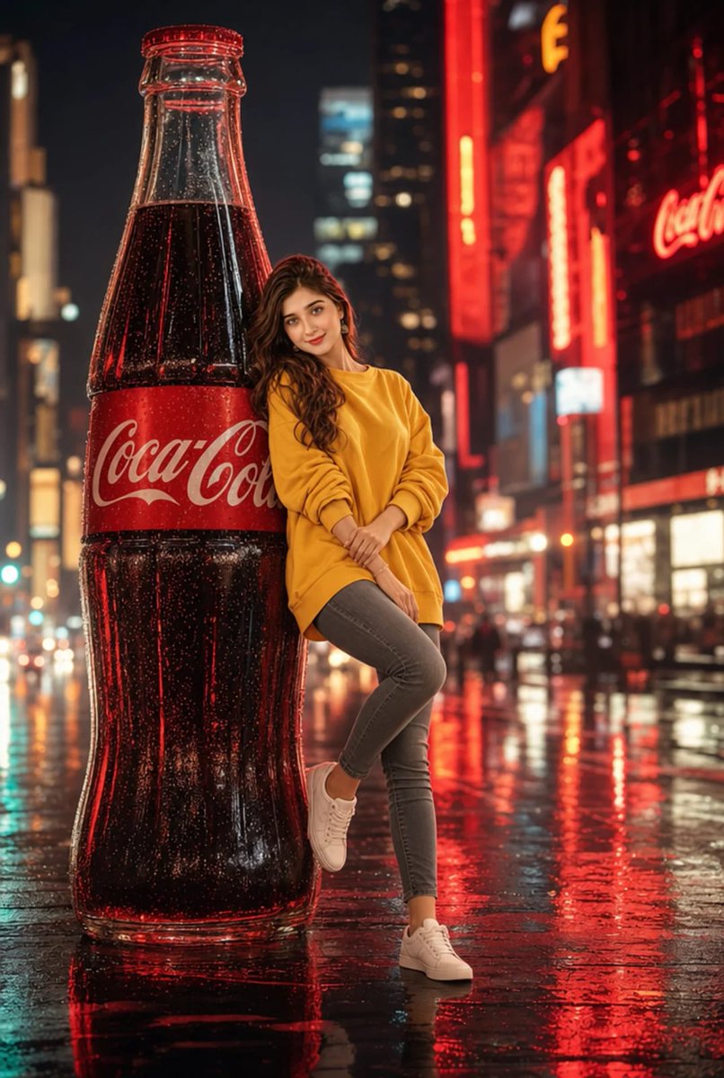 Cinematic Neon City Beverage Advertisement