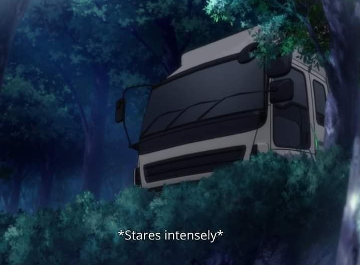 Bit01010's tweet photo. @MizusPuddle @Ani_mangavibes Truck-kun wants to know your location. https://t.co/cLLZBXmBmz
