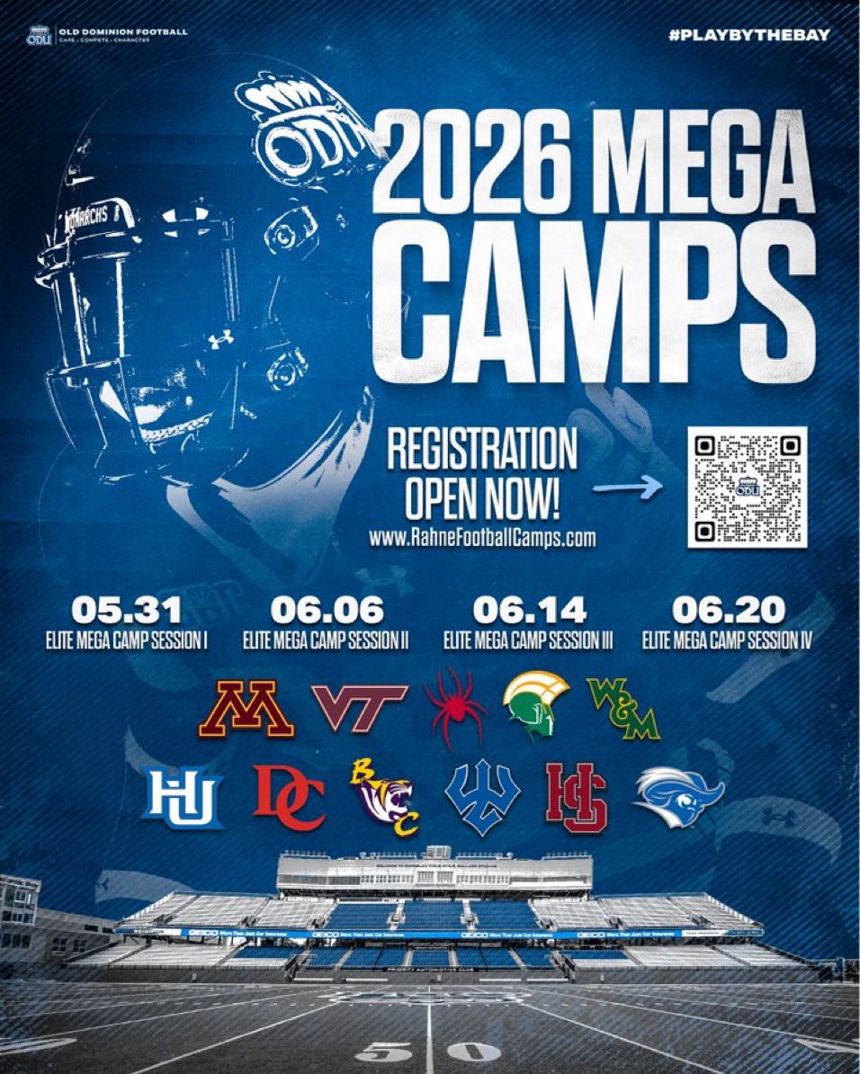 RyanGriffith_'s tweet photo. Excited to get to work at ODU’s Mega Camp Tomorrow!!
@CoachRWilson @KurtvonBargen @CoachRashad804 https://t.co/3jITOn1PO9