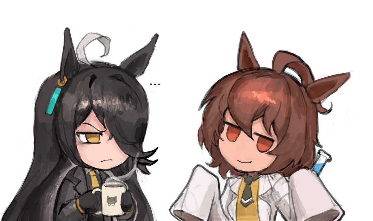 physpunch's tweet photo. Manhattan Cafe and Agnes Tachyon umamusume https://t.co/AUjwB1YTzZ