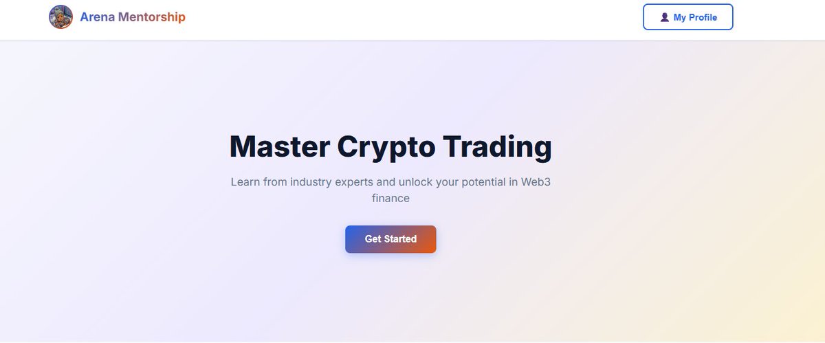 Lord_Cryptonian's tweet photo. I built this for @Cryptoarena001  — Arena Mentorship.

 A clean, premium landing page for his high-level crypto trading mentorship program.
From zero to live in record time. 
 Check it out:

https://t.co/F9QjiRDBaz

Who’s ready to level up their trading game? https://t.co/rRzUAUyfnP