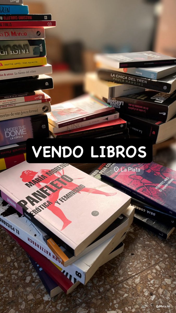 aadelalu_'s tweet photo. VENDO TODO ME VOY A LA MIERDA

Vendo algunos de mis libros con entrega en La Plata 📍

Me ayudan con un rt loco nunca pido nada https://t.co/kEyKB6J9Vb