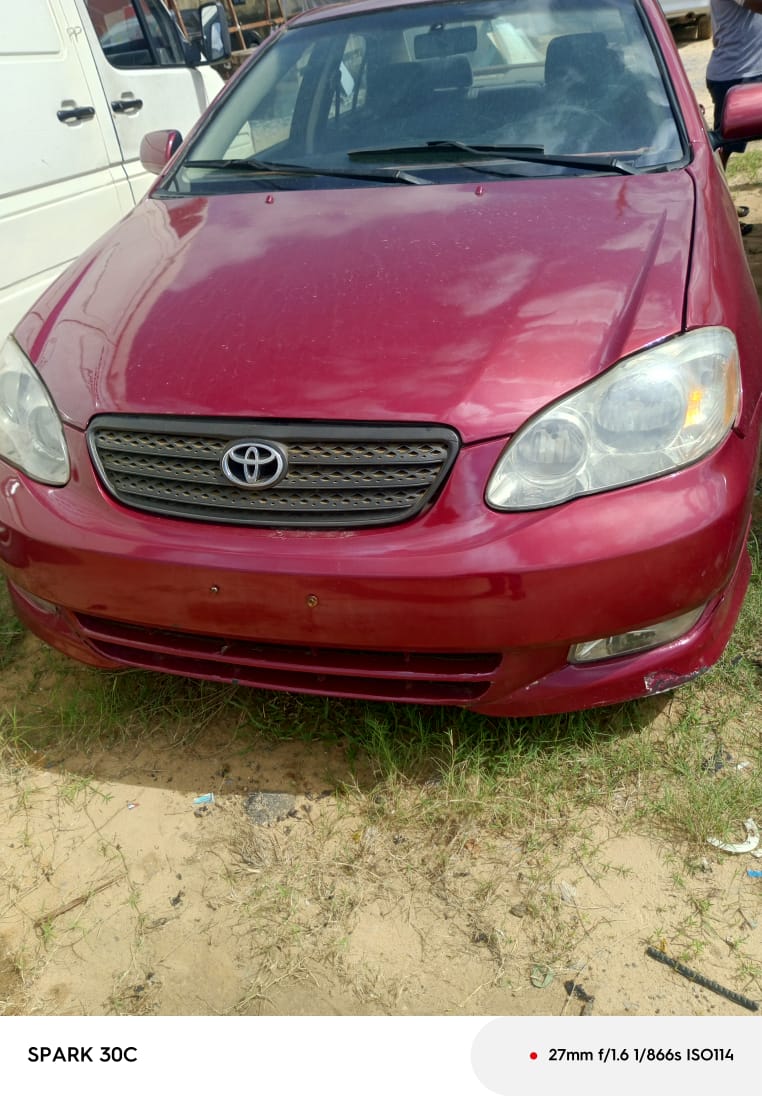 BrightDigitalW's tweet photo. Toyota Corolla
✅ 2004 Model 
✅ Excellent Engine
✅ Untouched Gear
✅ Ac in Good condition 
✅ Price: 3.5M to the owner 
Selltlement: 150k
Location: Agbara badagry Lagos
Whatsapp/Call: 07061641802 https://t.co/uMScZ7eIUi