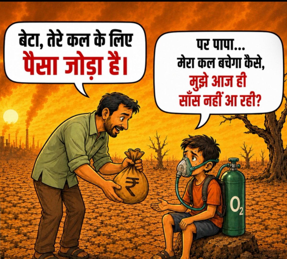 sumitofficialai's tweet photo. This is exactly what all of us do, and this is exactly how we keep thinking.
#AcharyaPrashant #EnvironmentAndClimate #Operation2030 https://t.co/449N12QKK8