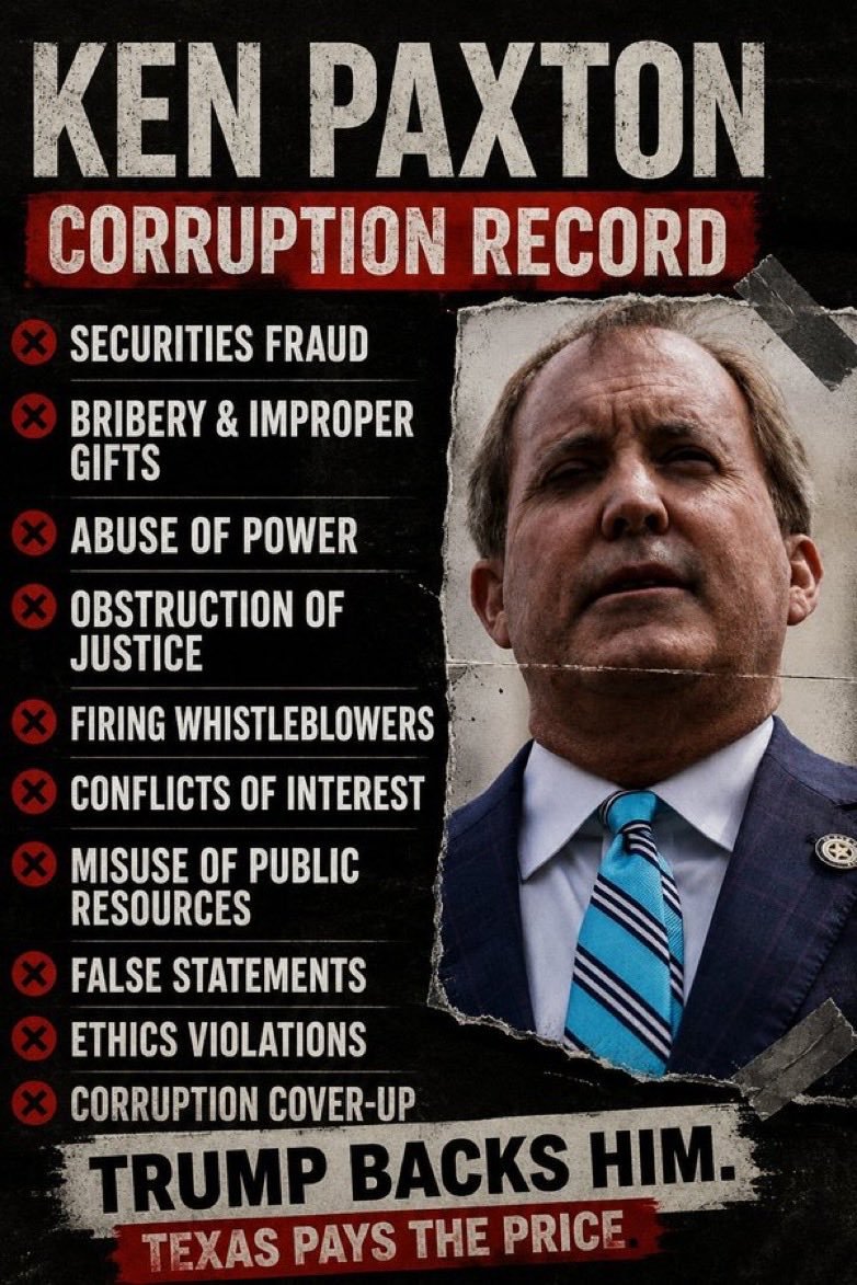 Ericland55's tweet photo. @KenPaxtonTX More threats to our very way of life... https://t.co/ZC6cjg36pJ