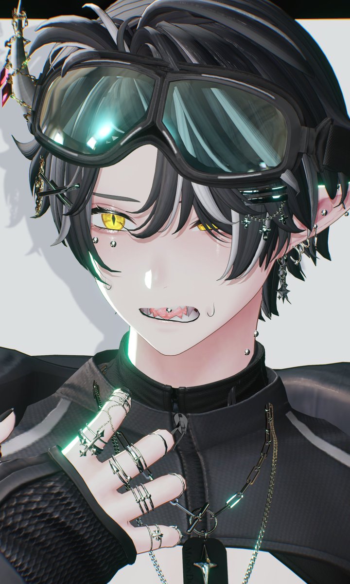 vrc_loar's tweet photo. 実は竜の血を持っている
ギザ歯は口の中がズタボロになるので嫌い
#VELLIE
#puppet_end https://t.co/6fKF4tFeVn