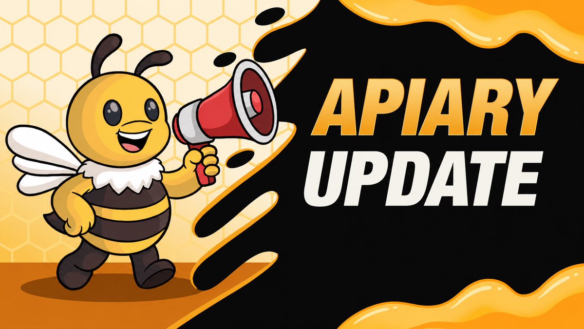 ApiaryFi's tweet photo. Apiary Update 🐝 https://t.co/TuoiGjrARz
