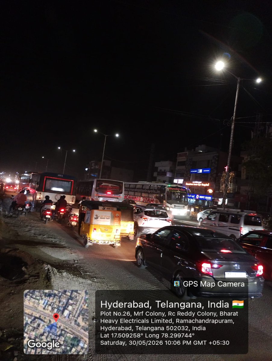 AE268269270's tweet photo. @sai_koushika @sadabhaskar02 @CMC_Offcl @MC_Cyberabad Dear citizen,as the nh-65 expansion works are going on some of the street  lights connections got disturbed we are rectifying it pl Inconvenience regretted https://t.co/LFPO3RSv7F