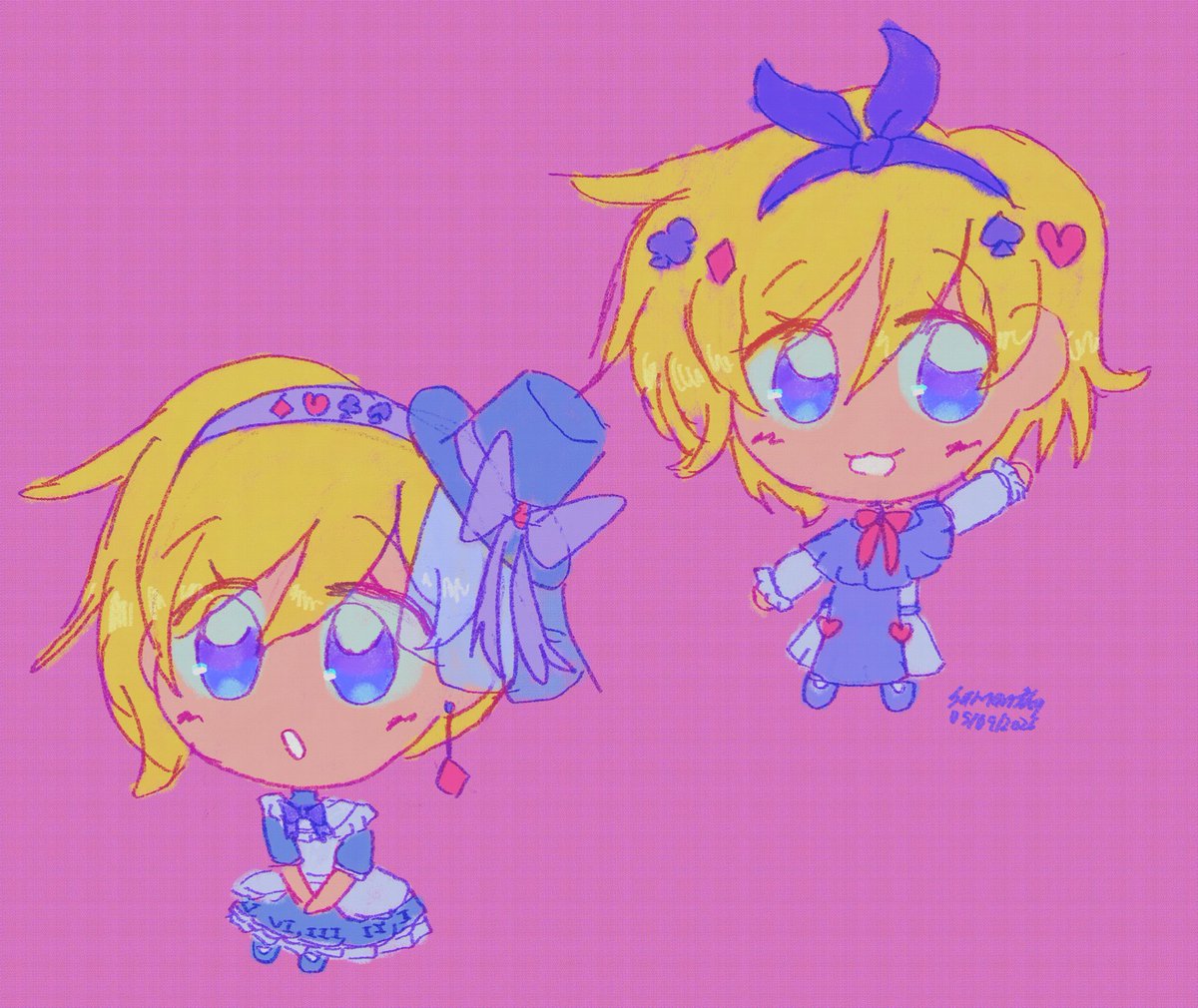 GameEndMeNow's tweet photo. More twst alice drawings I forgot to post oopsie https://t.co/QN3nf1mmC0