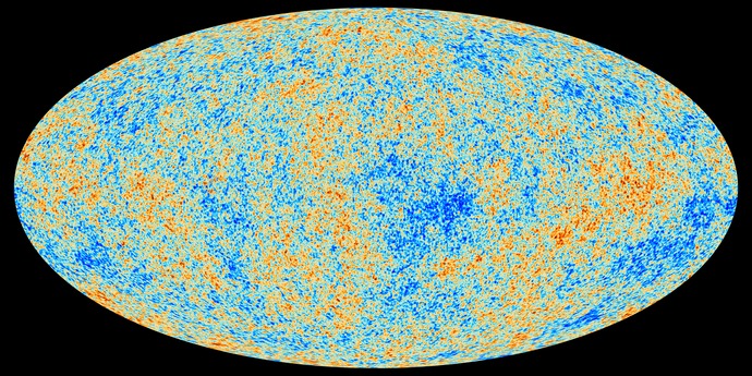 SimonsFdn's tweet photo. On the largest observable scales, the universe looks nearly the same in every direction. A new paper from Simons Foundation president @DavidSpergel and colleagues proposes initial conditions for the beginning of our universe that could explain this cosmic puzzle: https://t.co/idzMctvfk9 #science #astrophysics