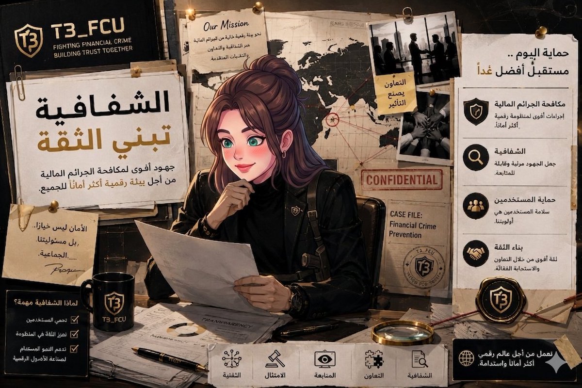 to_l_y's tweet photo. 🚨 الأمان والشفافية ليسا خيارًا... بل ضرورة.

كلما أصبحت مكافحة الجرائم المالية أكثر فعالية، ازدادت ثقة المستخدمين وتسارع تبني الأصول الرقمية عالميًا. 🛡️⚡🌍

#TRON #Crypto #Web3 https://t.co/dV85hzq3il