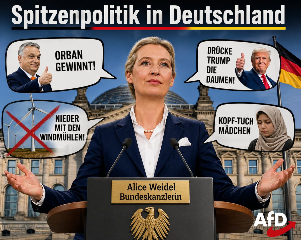 TGronowski's tweet photo. @AlternativeNRW Falls diese an die Macht käme, würde D gleich wie die USA bachab gehen. https://t.co/KMX52x3stP