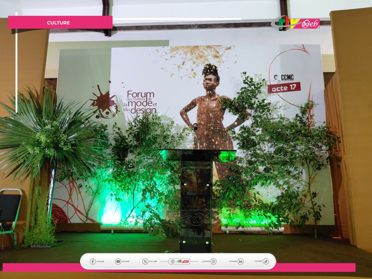 CRTV_web's tweet photo. Ambiance glamour et décor somptueux ce 30 mai 2026 pour le dîner de gala de clôture de la 17e du Forum des métiers de la Mode, du Design et de l’artisanat.
L’événement est sous le patronage de la Première Dame du Cameroun, Chantal Biya.
#Mode
#FMMD
#culture https://t.co/hDYUDYcn4R