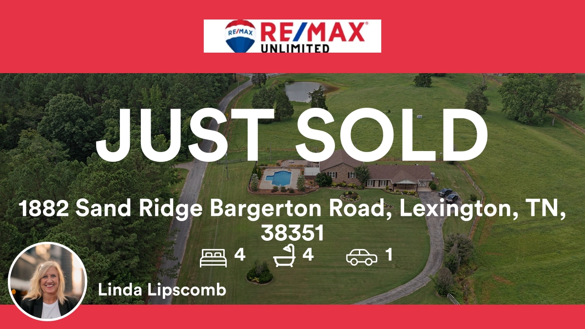 LindaLipscomb's tweet photo. 🛌 4 🛀 4 🚘 1
📍 1882 Sand Ridge Bargerton Road, Lexington, TN, 38351

My latest sale on RateMyAgent.
TN 262480
https://t.co/HSdakVdPyP

...
#ratemyagent #realestate #REMAX_Unlimited https://t.co/xJAhrNcUgA