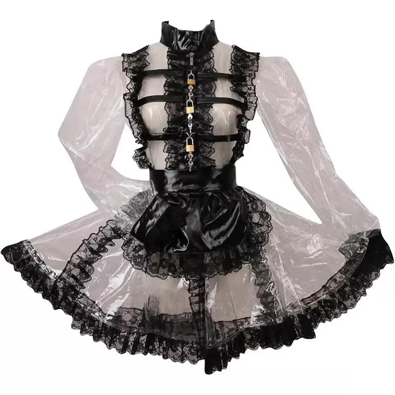 mommylydia21's tweet photo. PVC perfection. Locked in and looking fabulous. 🖤👗 https://t.co/h8UADw1YPS